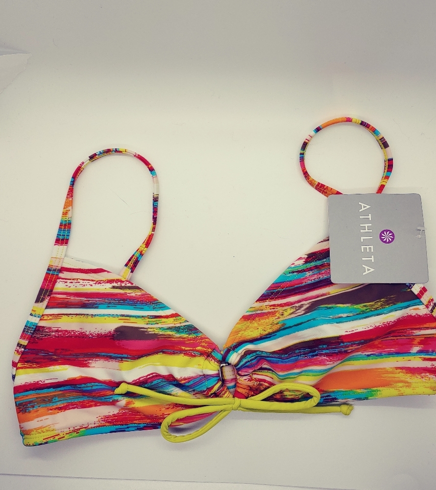 Athleta multi color Swim Top XXS NWT